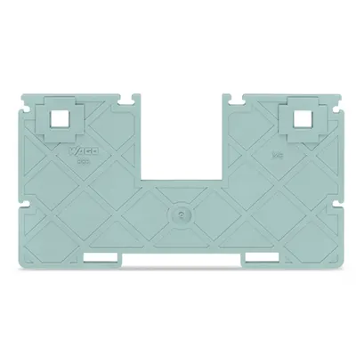 Seperator plate with jumper bar recess; 2 mm thick; 102.3 mm wide; gray