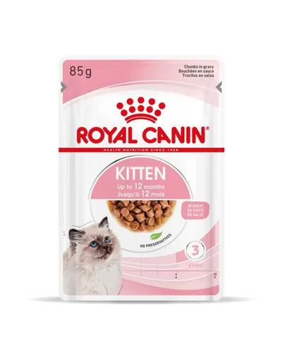Royal Canin Kitten Instinctive In Gravy hrana umeda in sos pentru pisica, 12 x 85 g