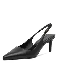 Pantofi dama - piele naturala - toc stiletto - negru