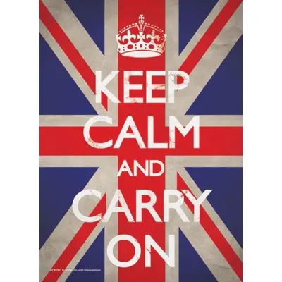 Keep Calm and Carry On Postcard, Pyramid
