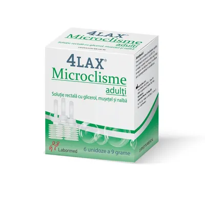 Microclisme adulti 4Lax, Labormed | 6 unidoze x 9 g