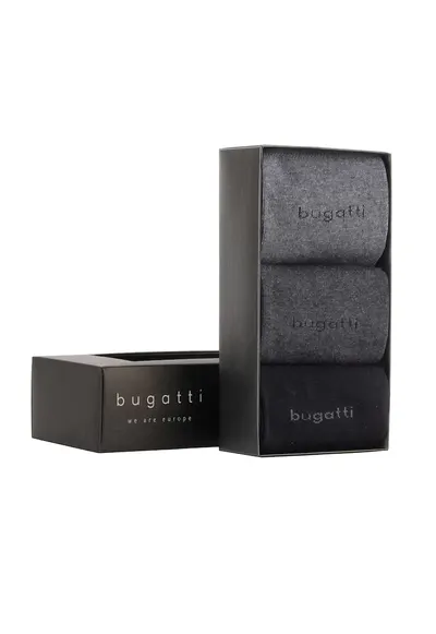Set de sosete lungi - 3 perechi - Negru/Gri
