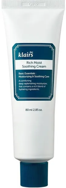 Dear Klairs Rich Moist Cremă de față liniștitoare, 80 ml
