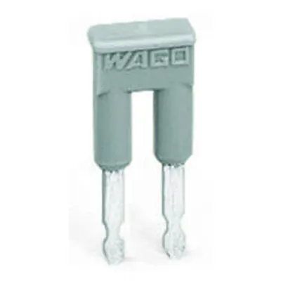 Comb-style jumper bar; insulated; 2-way; IN = IN terminal block; gray