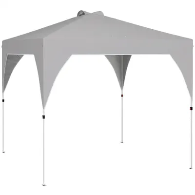 Outsunny Pavilion 3x3m Pliabil, Montaj Ușor cu Buton, UPF 50+ Protecție | Aosom Romania