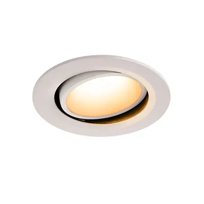 Spot incastrat, NUMINOS MOVE L Ceiling lights, white Indoor LED recessed ceiling light white/white 2700K 20° rotating and pivoting
