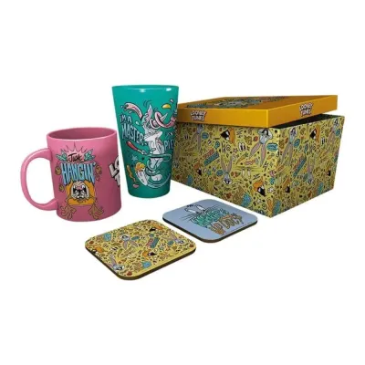 Set Cadou Looney Tunes - Pahar XXL + Cana + 2 Coastere Vacay