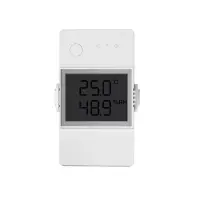 Releu inteligent Wi-Fi Sonoff THR320D, Temperatura &amp; umiditate, Monitor LCD