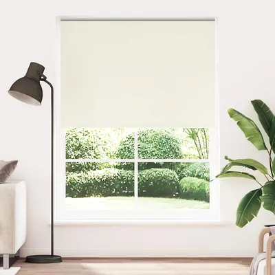 vidaXL Jaluzea opacă 164,4x230 cm, lățime material 160 cm, alb-gălbui