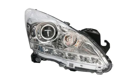 Far fata Dreapta (halogen, H9, electric, cu motor, culoare insert: gri, culoare semnalizator: transparent) potrivit PEUGEOT 3008 -09.13