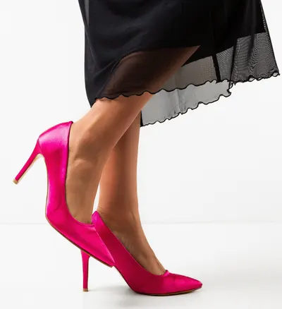 Pantofi cu toc Weps Roz 3