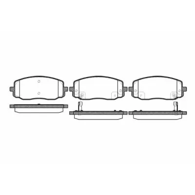 Set placute frana, frana disc REMSA 1133.02