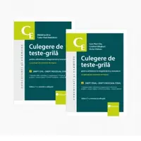 Culegere de teste-grila pentru admiterea in magistratura si avocatura. Editia a 7-a, 2 volume: 1. Drept civil. Drept procesual civil 2. Drept penal. Drept procesual penal