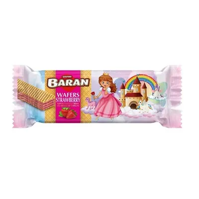 Napolitane Baran Princess Crema Capsuni 30g Engros