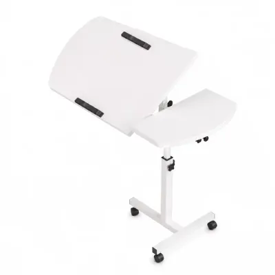 Masă reglabilă pentru laptop – 60×40×(27–40) cm–WHITE