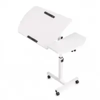 Masă reglabilă pentru laptop – 60×40×(27–40) cm–WHITE