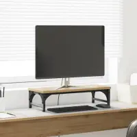 vidaXL Suport pentru monitor Stejar Artizanal 55 x 23 x 14 cm