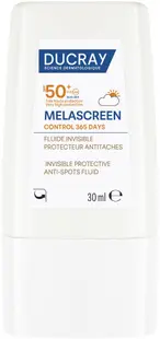 Ducray Melascreen Fluid invizibil de protecție solară Control 365 Days, SPF50+, 30 ml