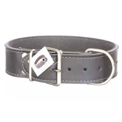 Zgarda piele lata&groasa 5 cm/70 cm negru
