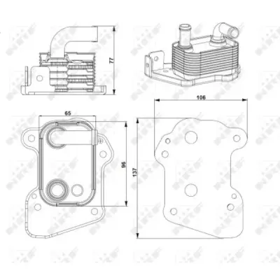 Radiator ulei, ulei motor NRF 31753
