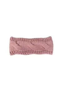 Bentita pentru cap roz - 70% casmir - 30% lana