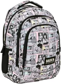 Ghiozdan școlar BackUp X - Pastel Manga, cu 3 compartimente