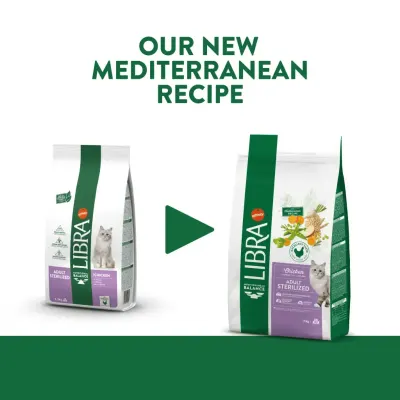 LIBRA Mediterranean Balance Sterilized, Pui, hrană uscată pisici sterilizate, 12kg