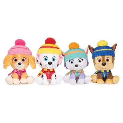 Catelus de plus cu esarfa si palarie Paw Patrol 15 cm