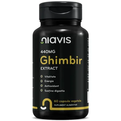 Ghimbir Extract 440mg, 60 capsule, Niavis