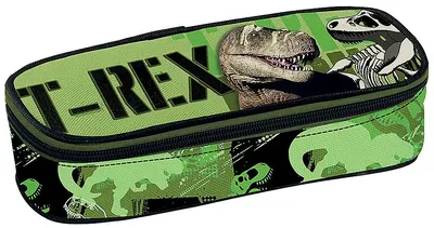Penar pătrat pentru școală Graffiti T-Rex - Cu 1 fermoar