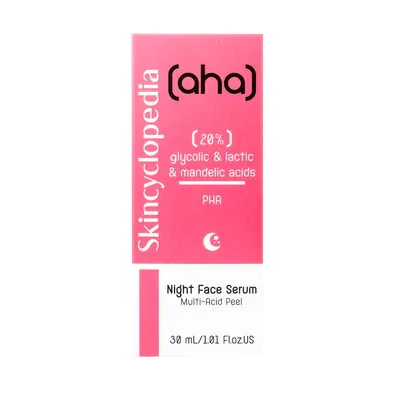 Ser facial exfoliant cu 20% AHA + PHA, 30ml, Skincyclopedia