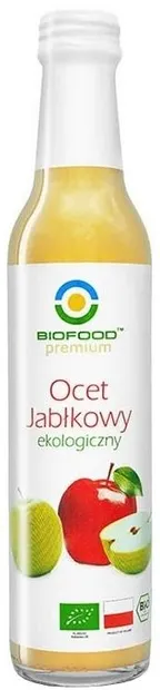 Oțet bio de mere, nefiltrat, 250 ml, Biofood
