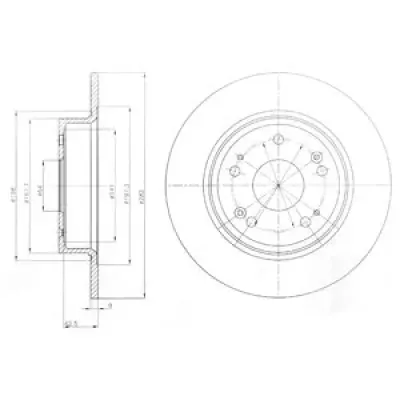 Disc frana DELPHI BG4249