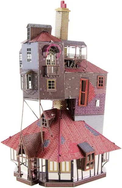 Model metalic de asamblat Metal Earth - Harry Potter: The Burrow in Color