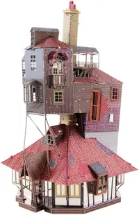 Model metalic de asamblat Metal Earth - Harry Potter: The Burrow in Color