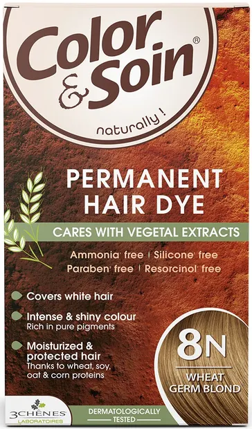 3 Chenes Color & Soin Vopsea de păr, 8N Culoare blond de grau