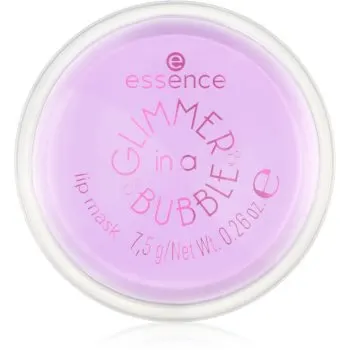 essence GLIMMER IN A BUBBLE mască hidratantă pentru buze cu particule stralucitoare
