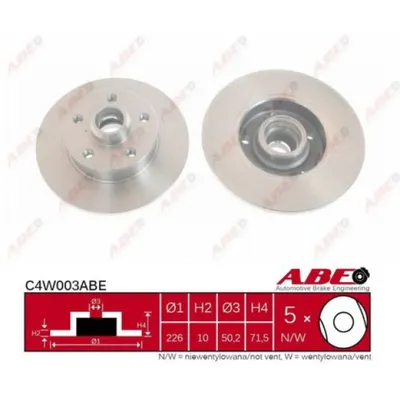 Disc frana ABE C4W003ABE