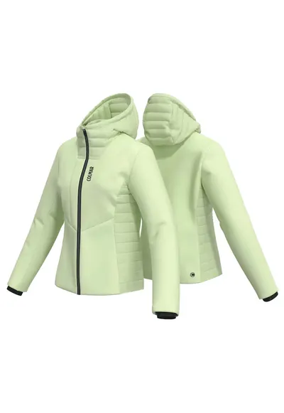 Jacheta schi dama Ripstop Inserts - Verde deschis