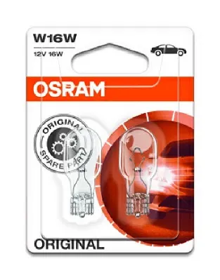 Set 2 Becuri 12V W16W Original Blister Osram