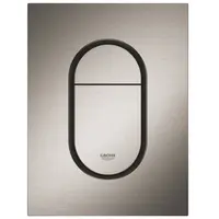Placa de actionare Grohe Arena Cosmopolitan 37624AL0, marimea S, dubla actionare, 13 x 17.2 cm, verticala, mat, Hard graphite