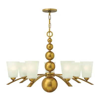Corp de iluminat suspendat, lustra Zelda 7 Light Chandelier – Vintage Brass