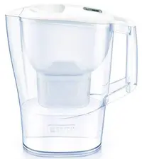 Cană de filtrare apă BRITA - Aluna Cool Memo, 2.4 l, 3 filtre, alb