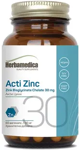 Acti Zink, 30 mg, 60 capsule vege, Herbamedica