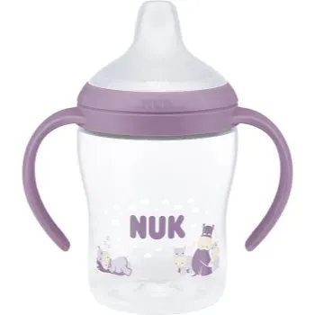NUK Perfect Match Hippo biberon pentru învățare cu controlul temperaturii