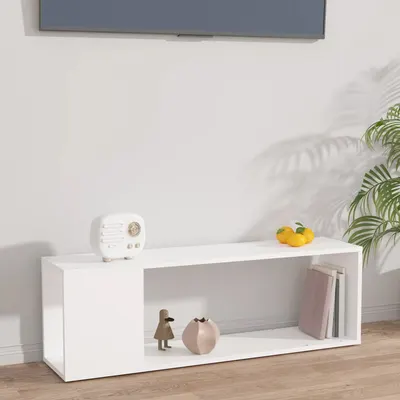 vidaXL Comodă TV, alb, 100x24x32 cm, PAL