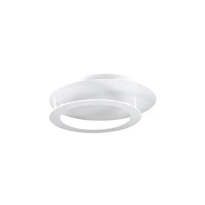 Plafoniera Turbin, 4 LED, 1284 Lm, D:400 mm, H:110 mm, Alb