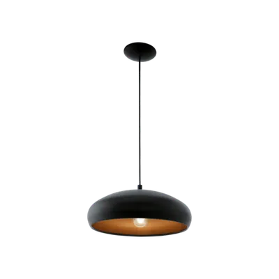 Lampa suspendata MOGANO 1 negru, copper 220-240V,50/60Hz IP20