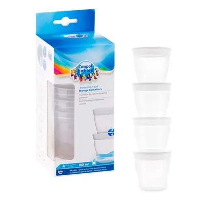 Recipient pentru stocare lapte alimente 4 bucati 180mlbuc Canpol babies