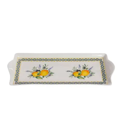 Platou decorativ cu model lamai si masline 33 cm
